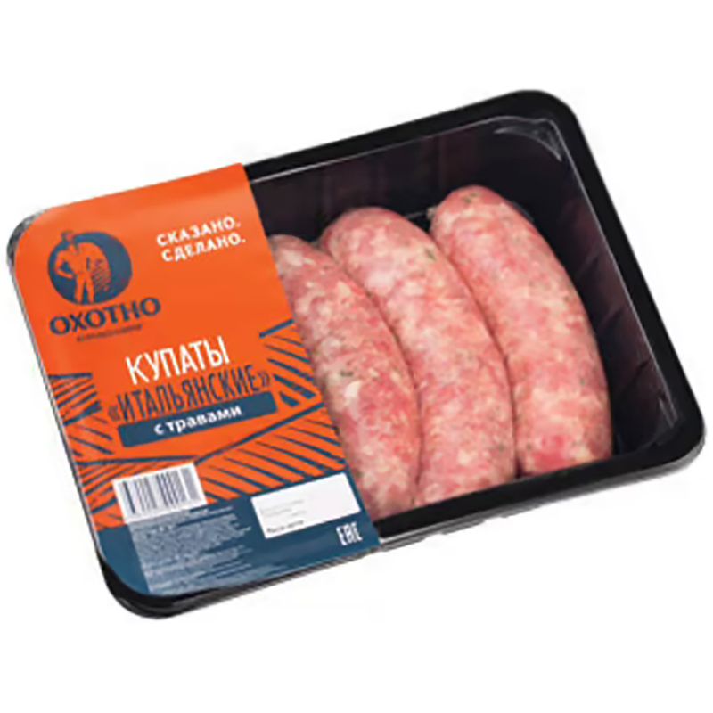 

Купаты Охотно Итальянские с травами 400 г