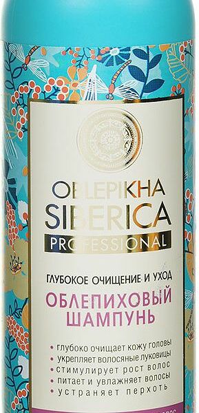 Шампунь Natura Siberica Oblepikha Siberica Облепиховый Глубокое очищение и уход для нормальных и жирных волос