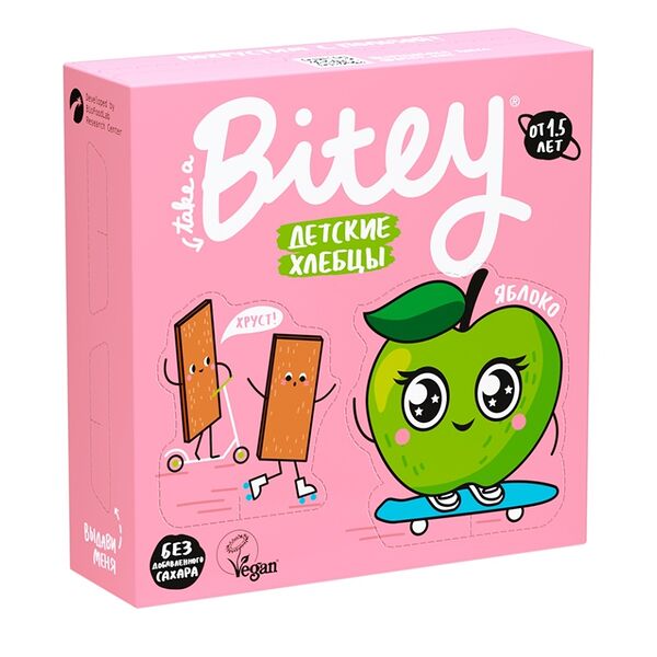 Хлебцы кукурузно-рисовые Take a Bitey яблоко-шпинат