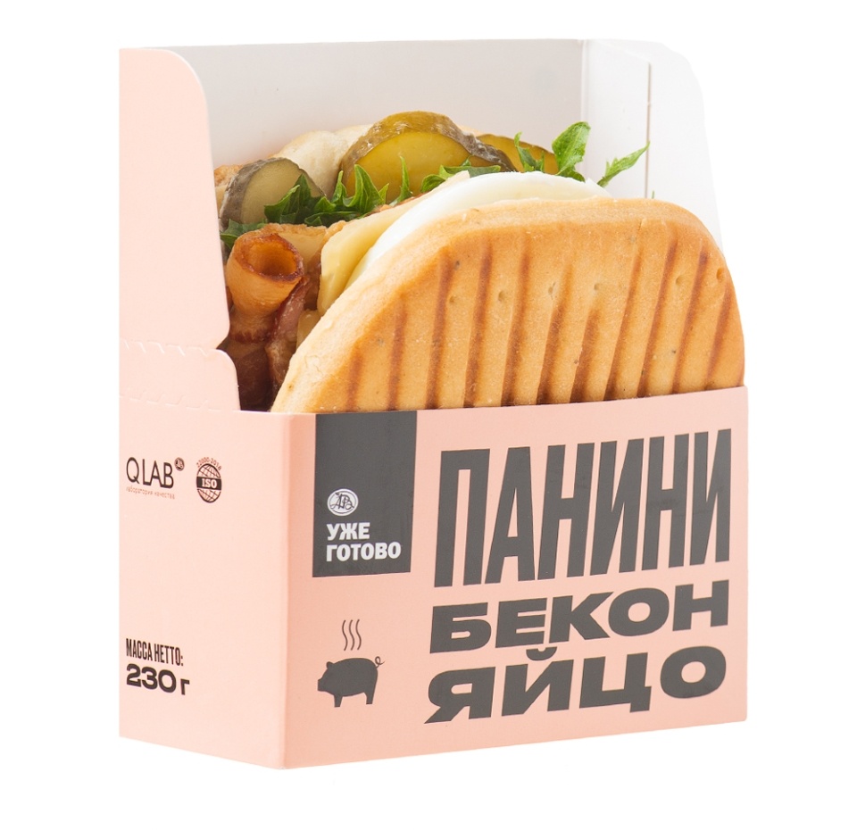 

Панини с яйцом и беконом, Уже Готово, 230 г, Россия