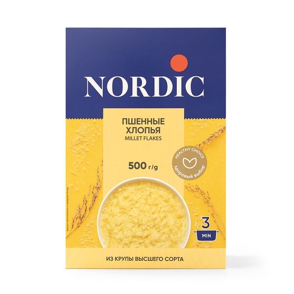 Хлопья Nordic пшенные