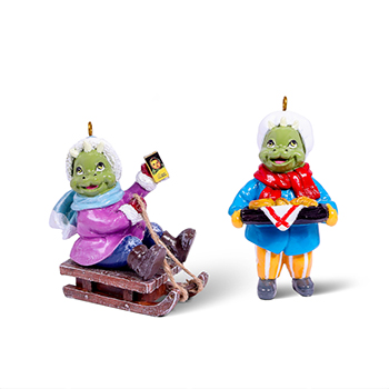 

Набор игрушек для елки Bernes драконы Твикс 7 см 2 шт.