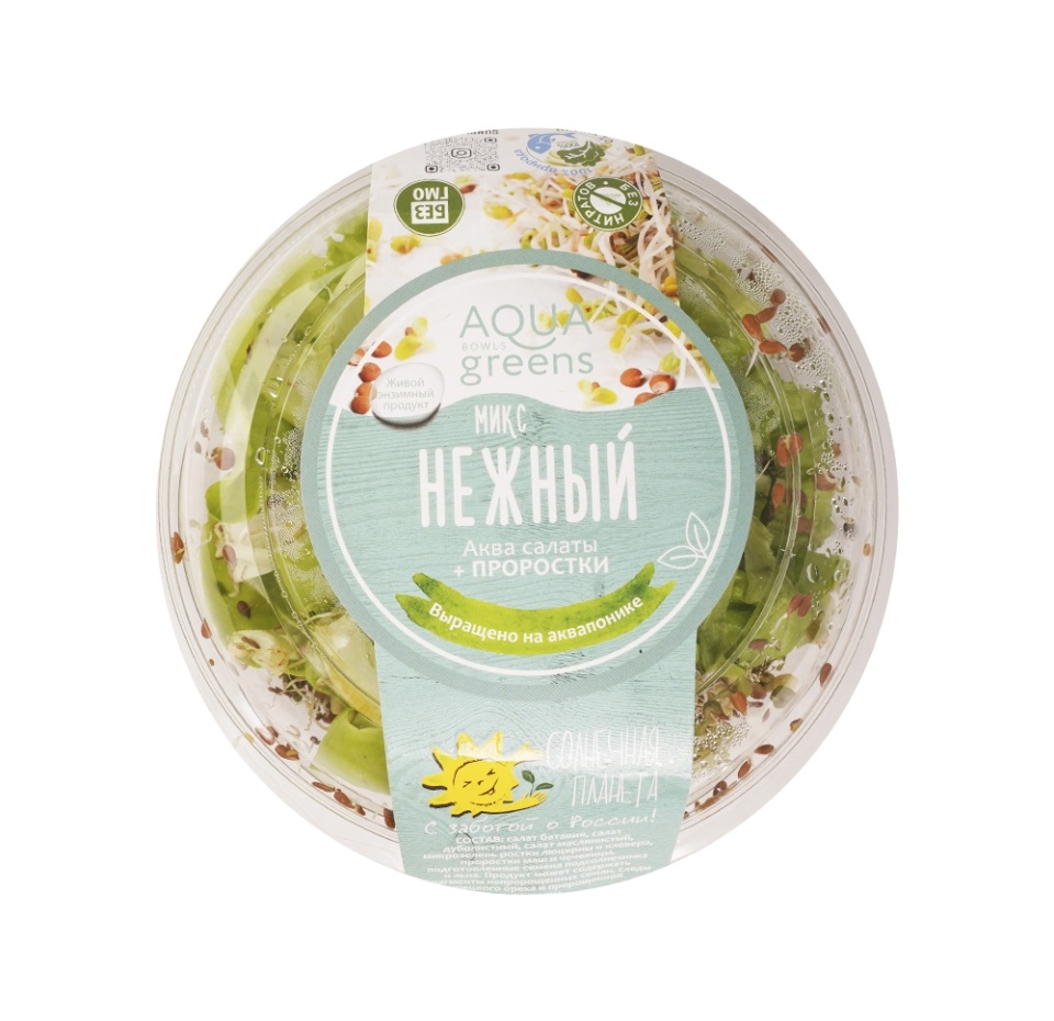 

Салатно-ростковый микс Солнечная Планета Нежный 150 г