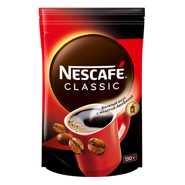 Кофе растворимый Nescafe Classic пакет 130 г