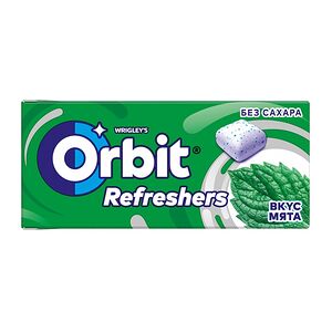 Жевательная резинка Orbit Refreshers без сахара Освежающие кубики со вкусом мяты, 16г