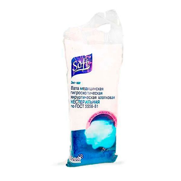 Вата зиг-заг нестерильная 100 г