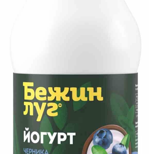 Йогурт Бежин луг Черника 2.5% 900 г