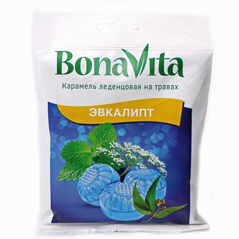 

Карамель леденцовая BonaVita эвкалипт с витамином С 60 г