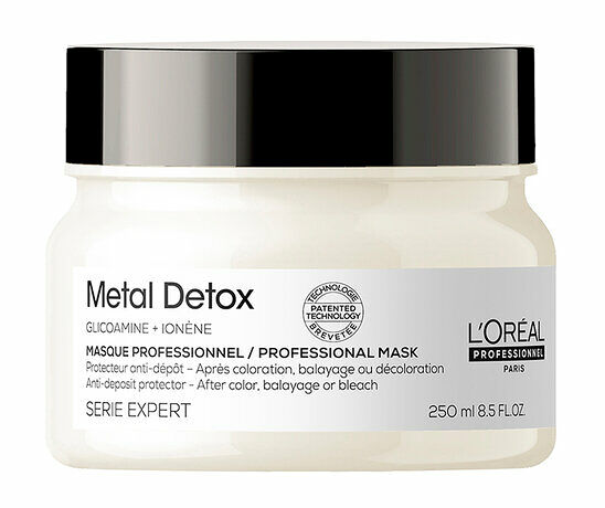 L'Oreal Professionnel Paris Маска для окрашенных волос Serie Expert Metal Detox восстановливающая, 250 мл