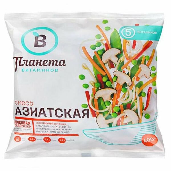 Смесь овощная Азиатская ТМ Планета витаминов 