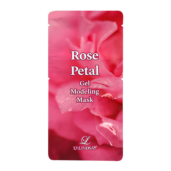 Маска для лица Lindsay альгинатная моделирующая с лепестками розы 50 г + 5 г