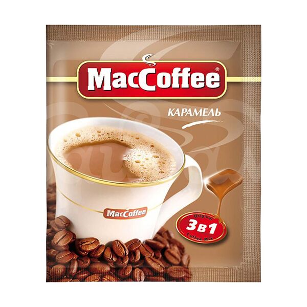 Напиток Кофейный МакКофе Latte 3в1 22гр Вкус карамель пакет