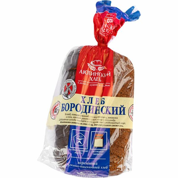 Хлеб Бородинский нарезка ржано-пшеничный Гуковская М. Ю