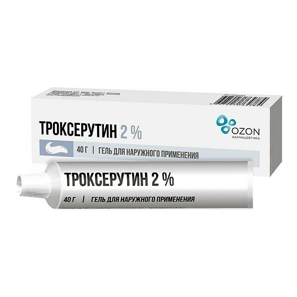 Троксерутин гель 2% 40 г