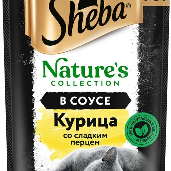 Влажный корм для кошек Sheba® Nature's Collection с курицей и паприкой