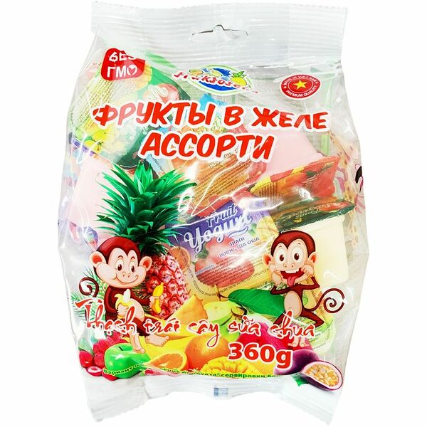 Желе Fruktoteka Ассорти со вкусом фруктов, 360г