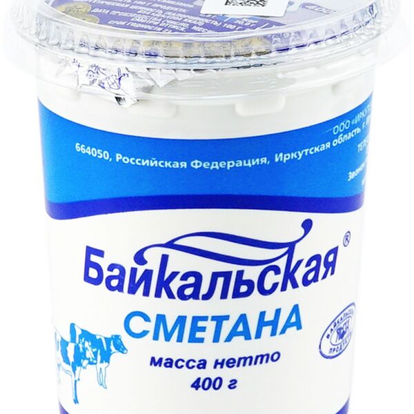 Сметана Янта Байкальская 20%