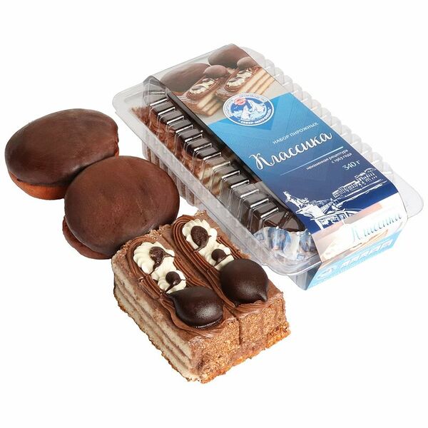 Набор пирожных Север-Метрополь ассорти Классика 4шт, 340г