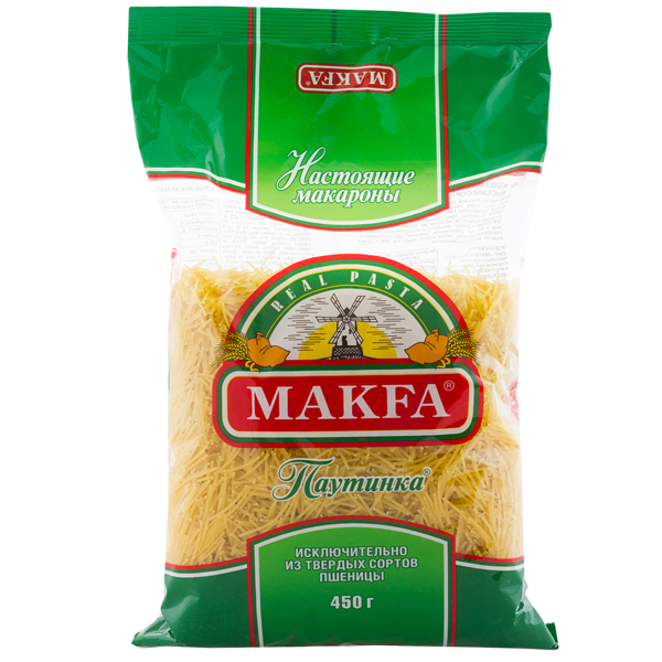 Макаронные изделия Паутинка Makfa