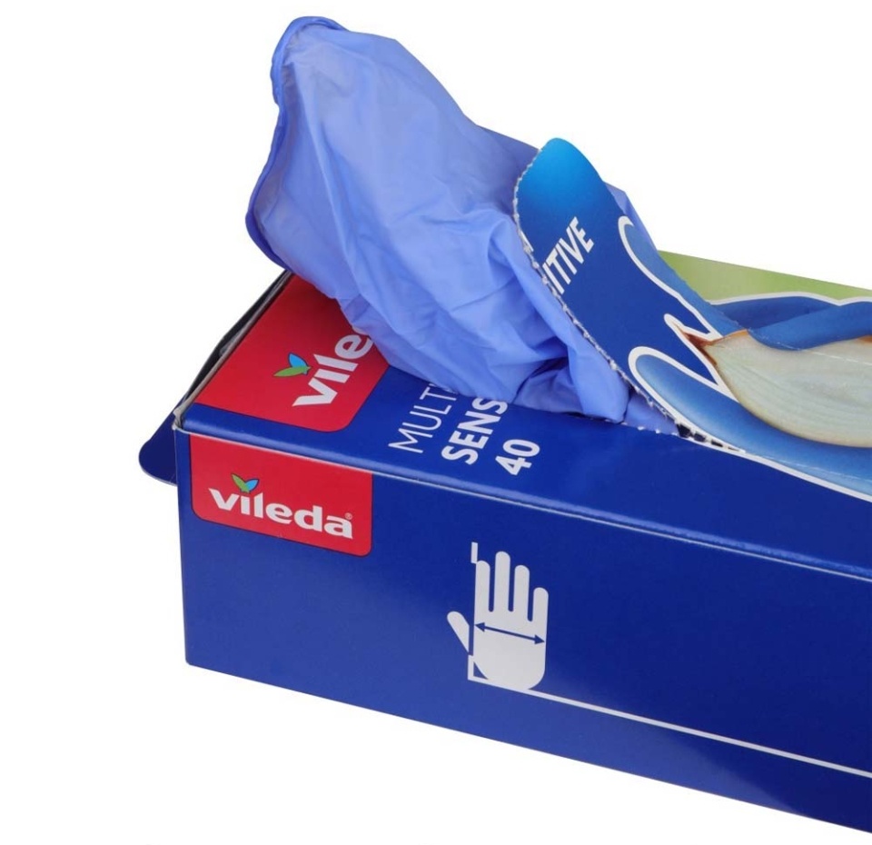 

Перчатки одноразовые Vileda Multi Sensitive Размер М/L, 40 шт