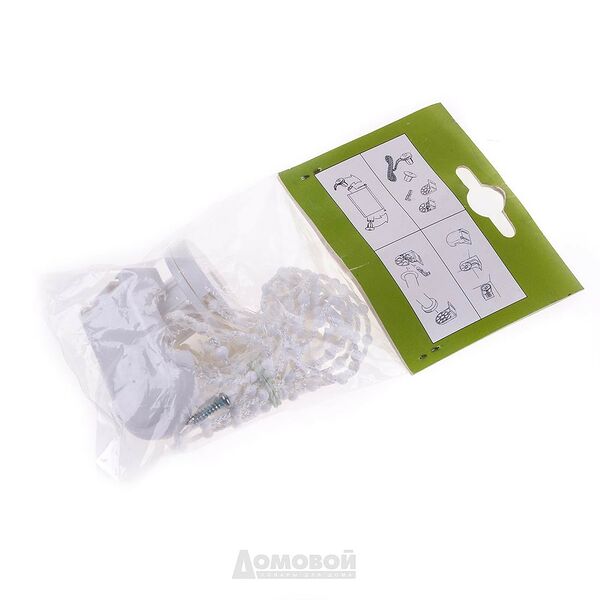 Механизм цепочечный для рулонных штор, 10х15х3 см, пластик, белый