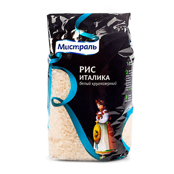 

Рис Мистраль круглозёрный Италика белый 1 кг