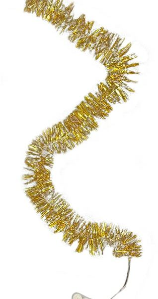 Электрогирлянда новогодняя Magic Time Мишура светодиодная теплое свечение 20 ламп 2м