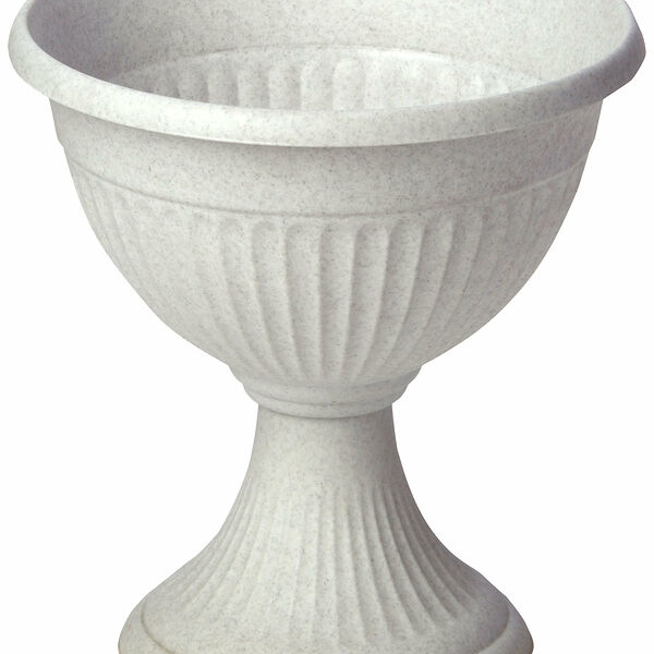 Кашпо-вазон IDEA Ливия d31 см полипропиленовый мраморный