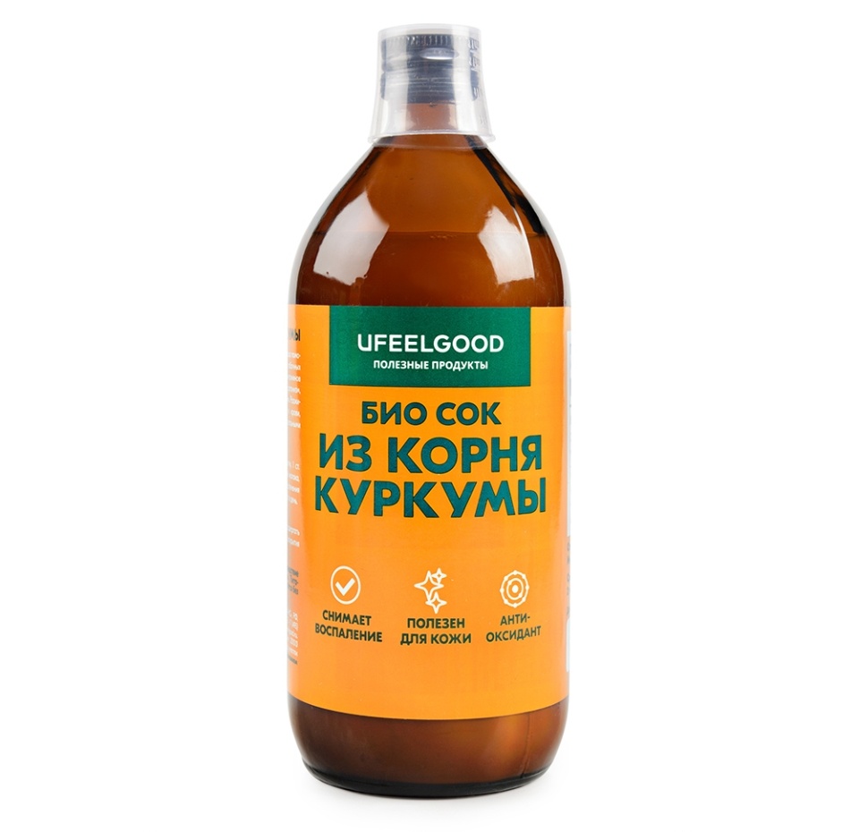 

Сок Ufeelgood Био из корня куркумы 0.45 л, Индия