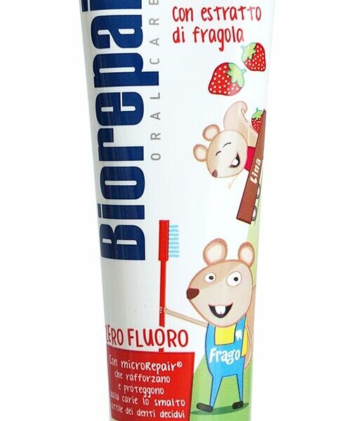 BIOREPAIR Детская зубная паста земляника Kids fragola, 50 мл
