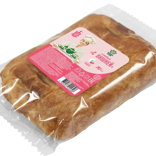 Челны-хлеб Слойка с вишней 