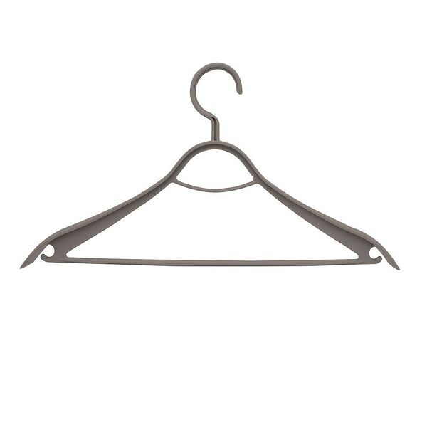 Вешалка для одежды Архимед Elegance, р.48-50, серый, пластик