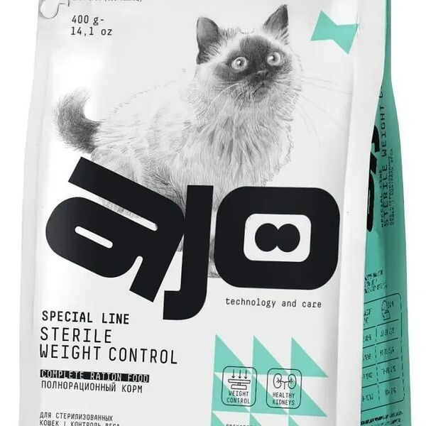 AJO Cat Sterile Weight Control Курица для кошек