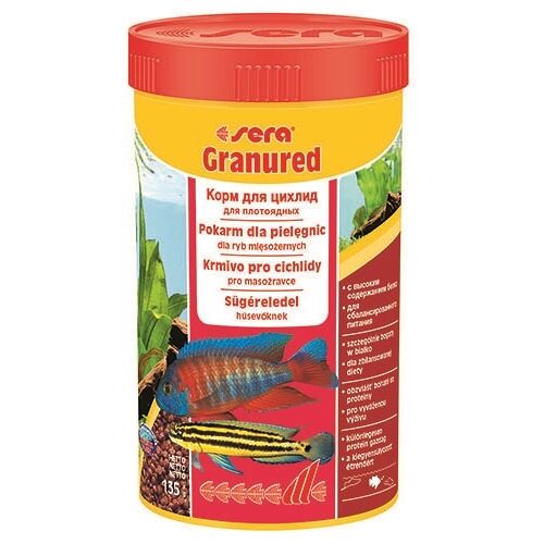 Корм для плотоядных цихлид Sera Granured гранулы