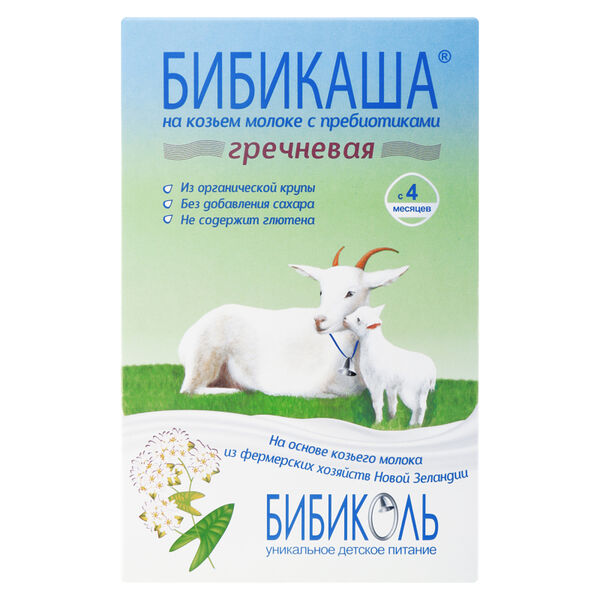 Каша бибикаша молочно-гречневая 200г