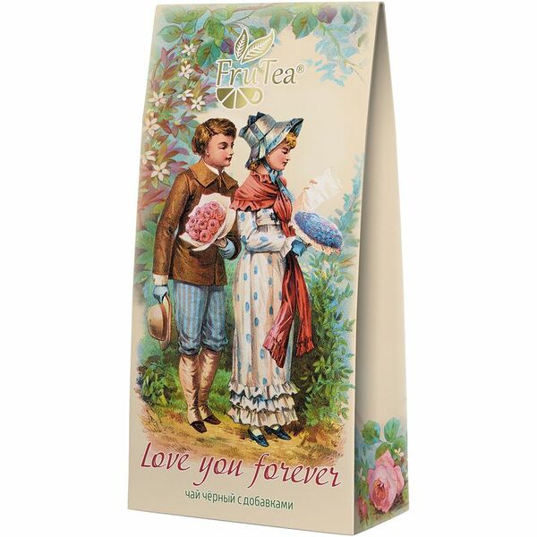 Чай FRUTEA Любовь навсегда чёрный с добавками 50г