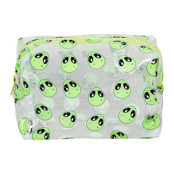 Косметичка Lady Pink прозрачная с принтом