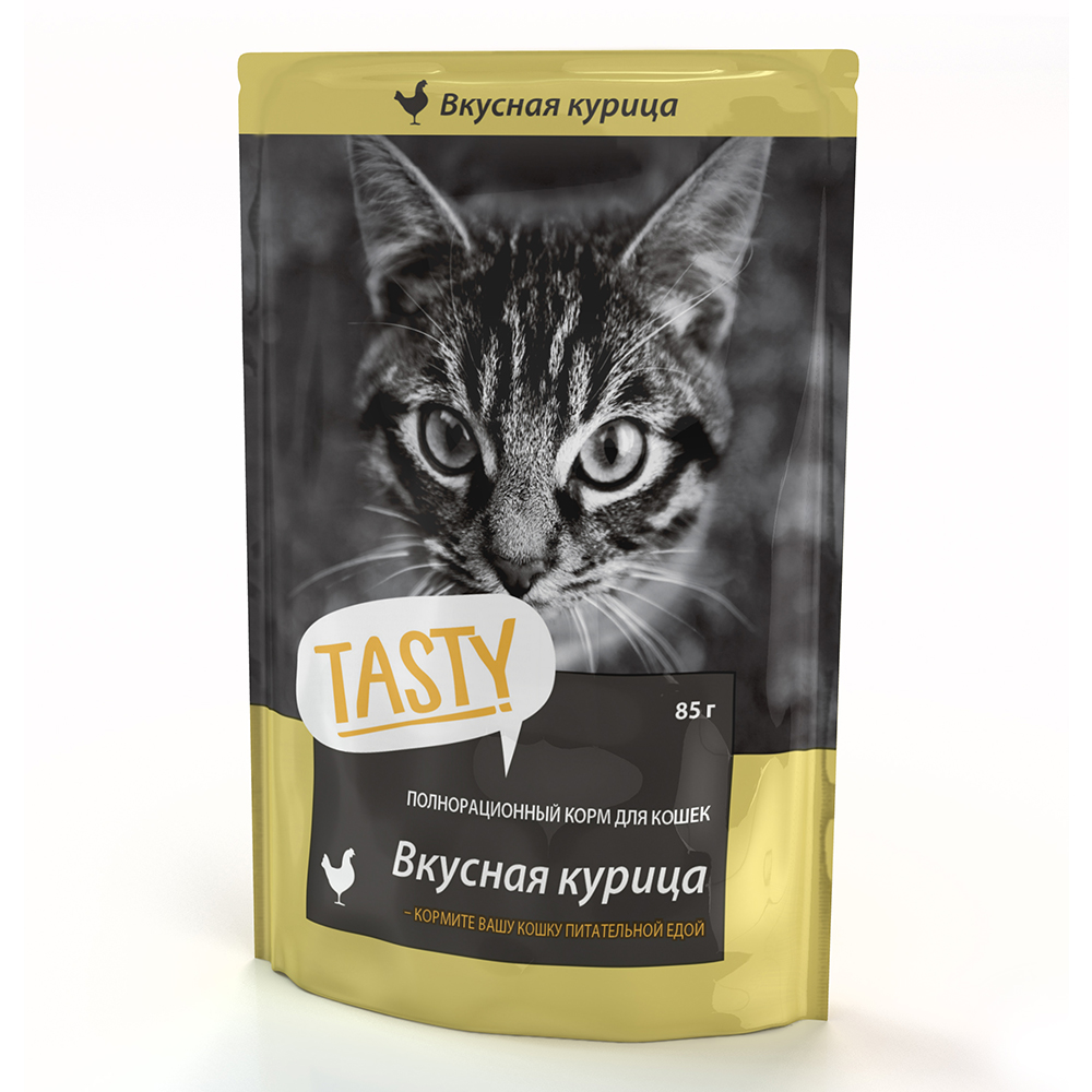 

Корм для кошек Tasty желе с курицей 85 г