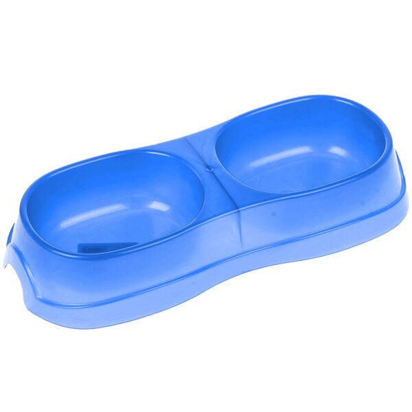 HOMECAT Atlantis Миска двойная 2х300мл 28х12,5х5см (пластик) синий перламутр