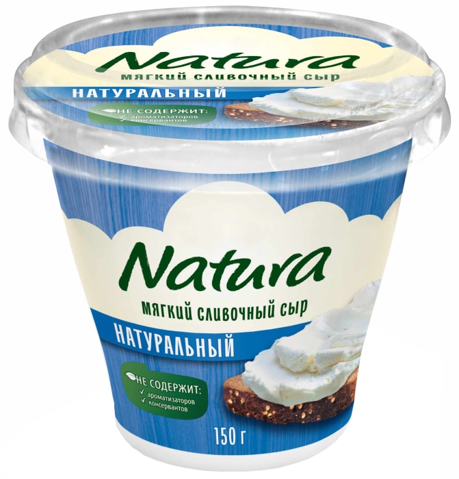 

Сыр мягкий Natura сливочный натуральный 60% 150 г
