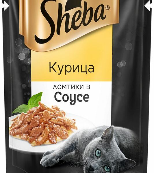 Sheba Ломтики в желе пауч для кошек Курица