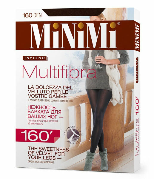 Колготки Minimi Multifibra женские 160 den, размер 5, цвет коричневый