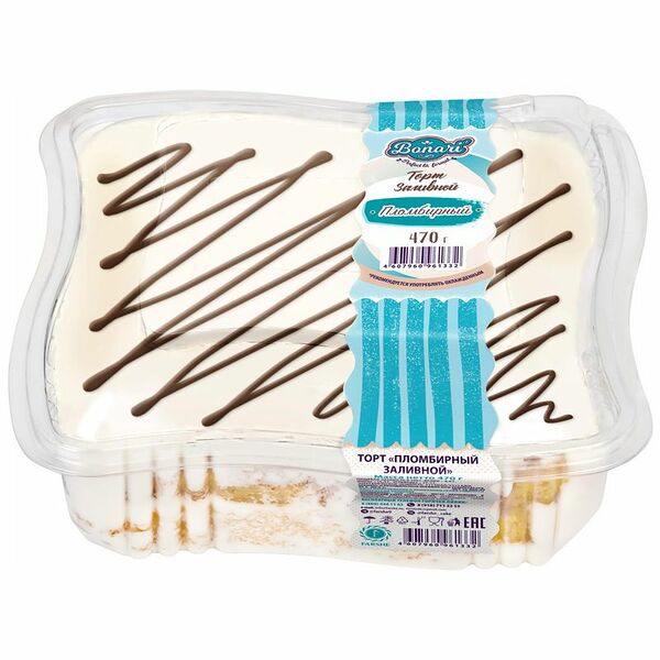 Торт Bonari Пломбирный Заливной 470г