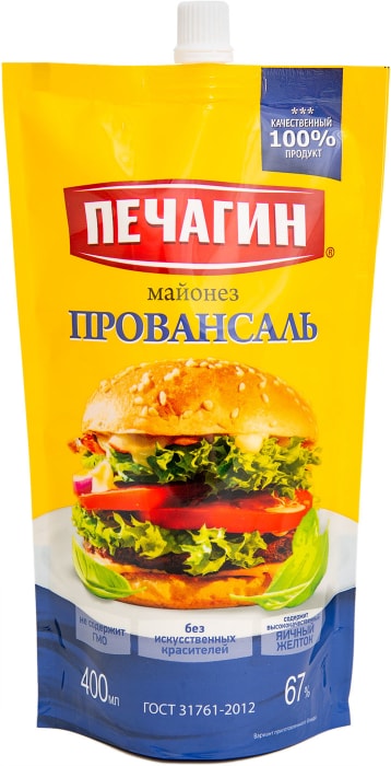 

Майонез Печагин Провансаль 67% 400 мл