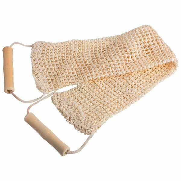 Мочалка - лента с деревянными ручками ТМ Банные штучки