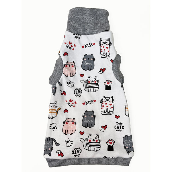 Водолазка для кошек Cats XL белый, унисекс