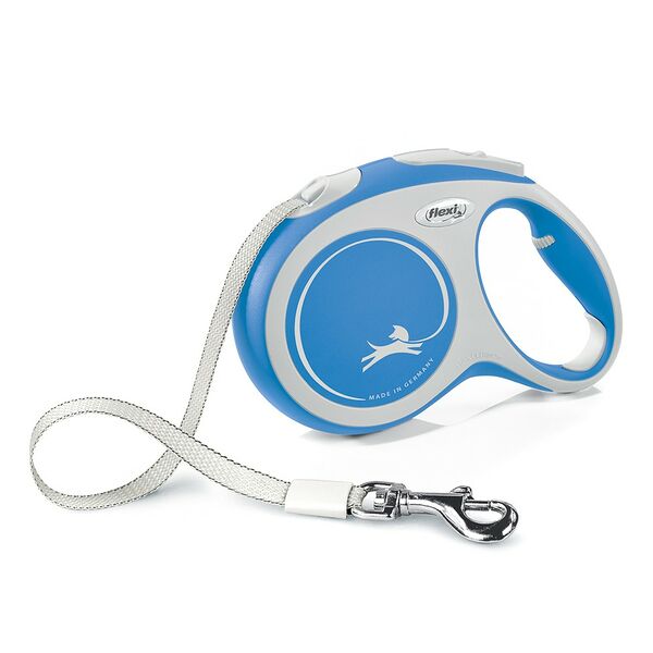 Flexi рулетка New Line Comfort L до 60 кг (5 м лента) синий