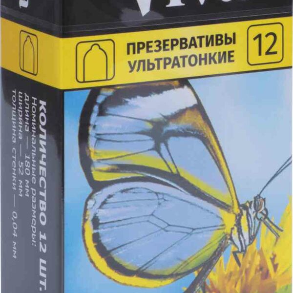 Презервативы ультратонкие Viva, 12 шт.