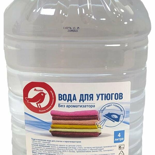 Вода для утюгов АШАН Красная птица