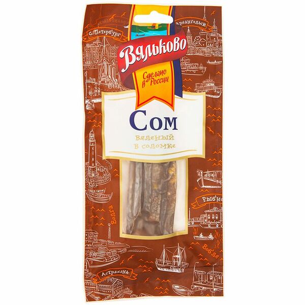 Сом Вяльково вяленый соломка, 40г
